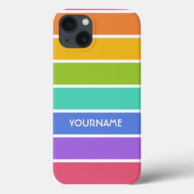 Case-Mate iPhone Couleurs arc-en-ciel coques personnalisés (Verso)