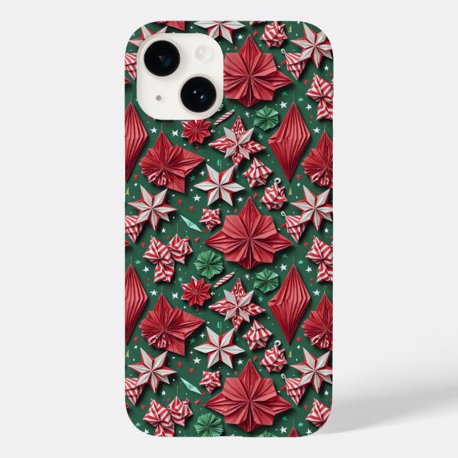 Case-Mate iPhone Créations de Noël en origami 12 - Coque pour Iphon (Verso)