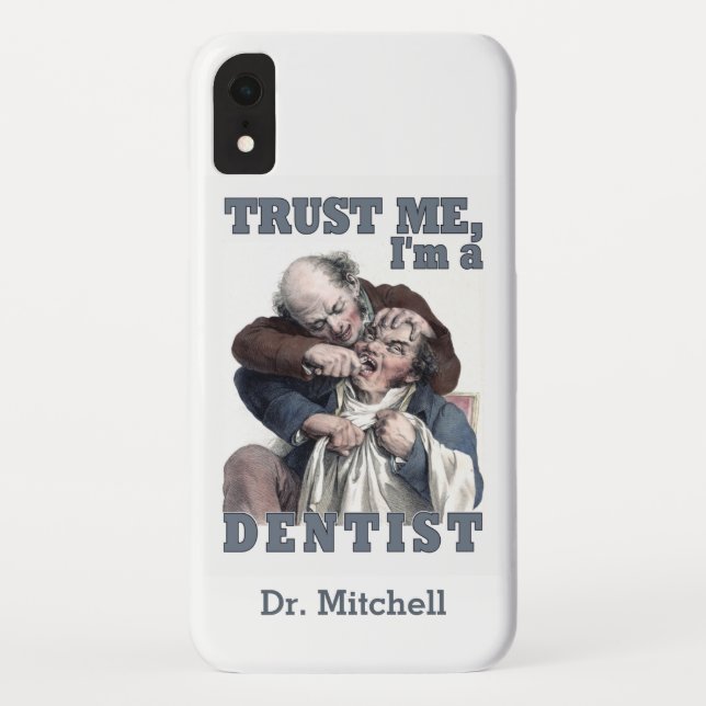 Case-Mate iPhone DENTIST humour nom personnalisé coques (Dos)