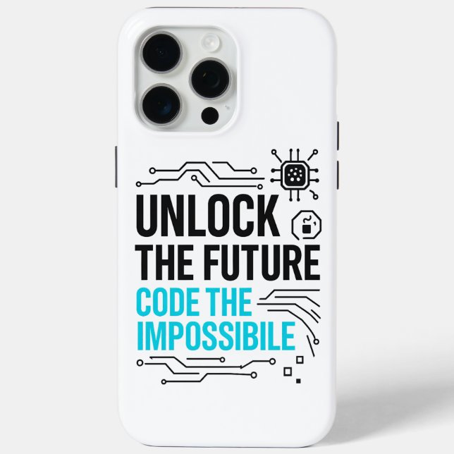 Case-Mate iPhone Déverrouiller le futur code Coque impossible (Verso)