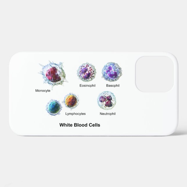 Case-Mate iPhone Diagramme des cellules sanguines blanches coques i (Verso (horizontal))