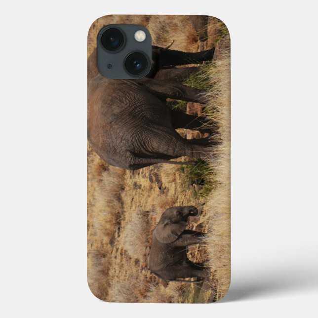 Case-Mate iPhone Eléphants sauvages avec Baby iPad Air coques (Verso)