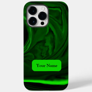 Case-Mate iPhone en pierre de malachite verte, Coque personnalisé-M