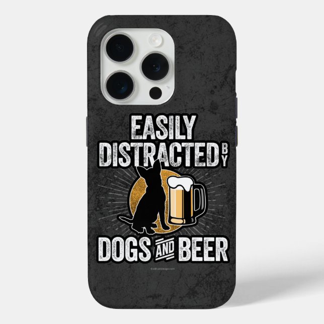 Case-Mate iPhone Facile à distraire par les chiens et Coque de la b (Verso)