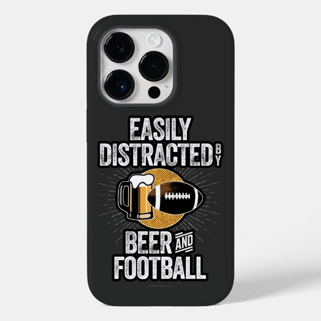 Case-Mate iPhone Facilement distrait par la bière et le Coque de fo (Verso)