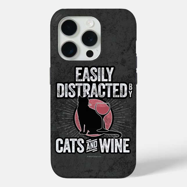 Case-Mate iPhone Facilement distrait par les chats et le Coque de v (Verso)