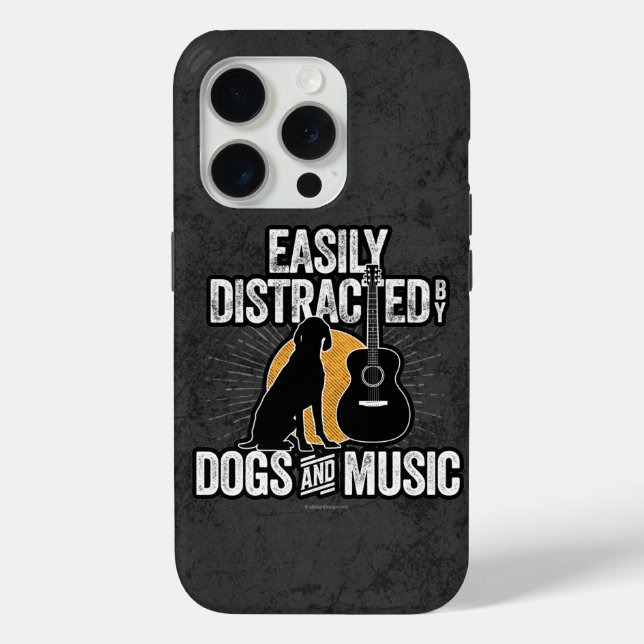 Case-Mate iPhone Facilement distrait par les chiens et Coque de mus (Verso)