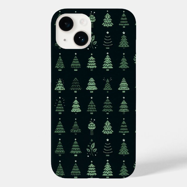 Case-Mate iPhone Festive Arbre de Noël coque iphone/ Trendyiphone14 (Verso)