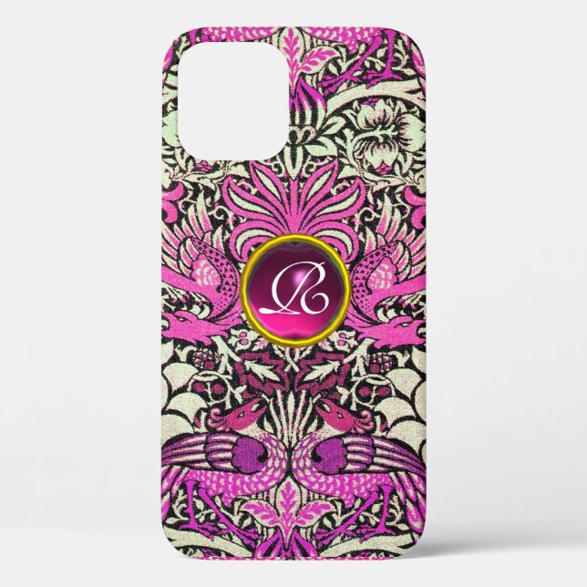 Case-Mate iPhone FLEURS, COQUES DE PAIX, DRAGONS, MONOGRAMME EN PIE (Verso)
