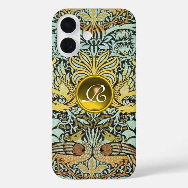 Case-Mate iPhone FLEURS, COQUES DE PAIX ET DRAGONS MONOGRAMME DE GE (Verso)