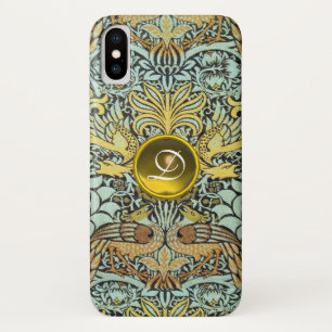 FLEURS, COQUES DE PAIX ET DRAGONS MONOGRAMME DE GE