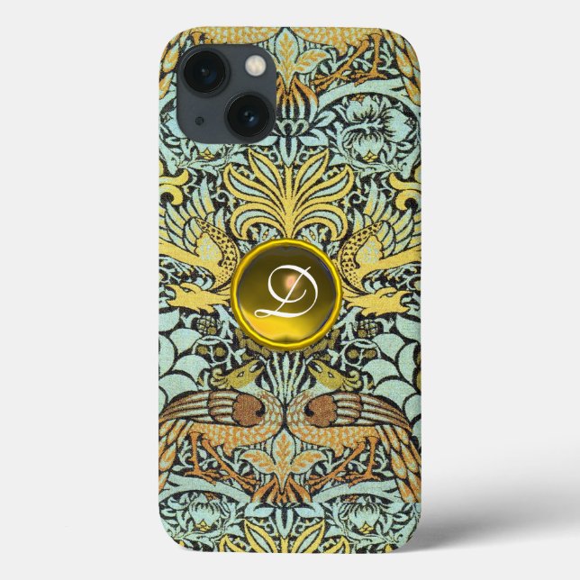 Case-Mate iPhone FLEURS, COQUES DE PAIX ET DRAGONS MONOGRAMME DE GE (Verso)