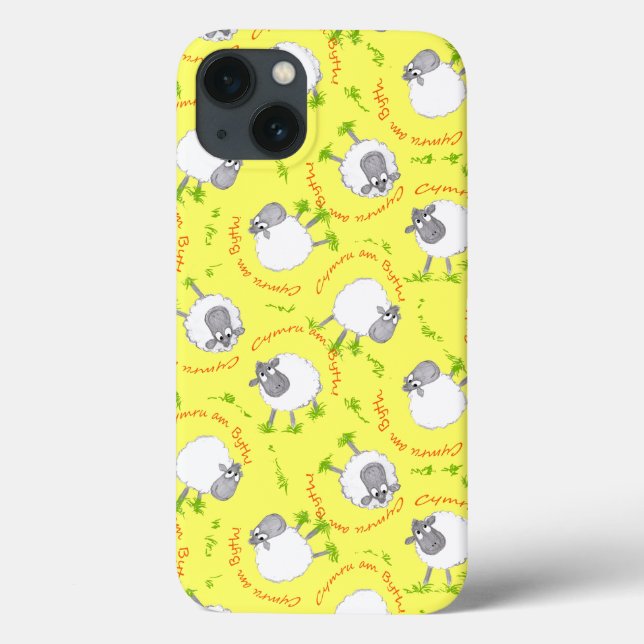 Case-Mate iPhone Fun Welsh Sheep, Pays de Galles Forever Coque Mate (Verso)