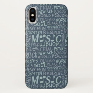 Case-Mate iPhone Genres de musique Word Collage coque