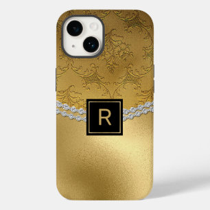 Case-Mate iPhone Glam Gold Damask Monogramme Coque-Mate coque iphon