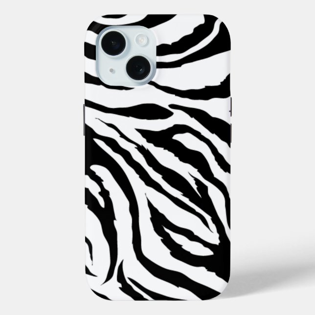 Case-Mate iPhone Impression noir et blanc Funky Zebra | Coque de té (Verso)