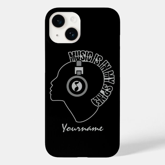 Case-Mate iPhone La musique est dans ma colonne coque (Verso)
