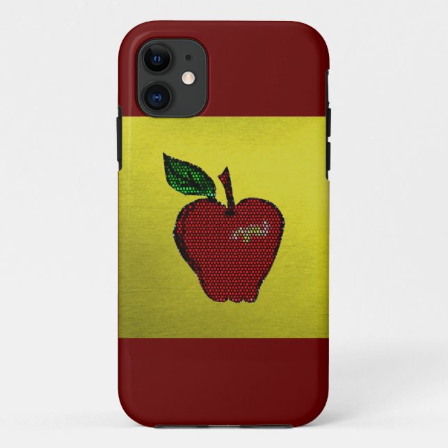 Case-Mate iPhone Mosaic Rouge Pomme / coque iphone-Design 1 (Dos)
