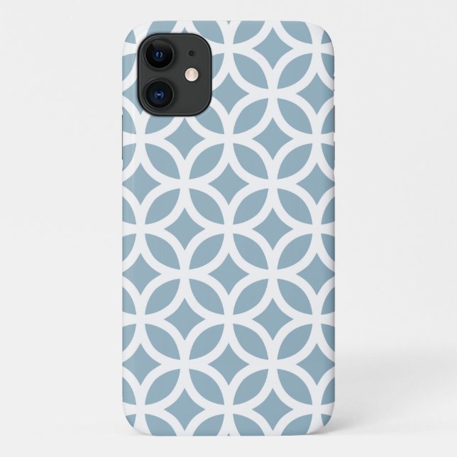 Case-Mate iPhone Motif géométrique bleu iPhone, Plus et Pro coque  (Dos)