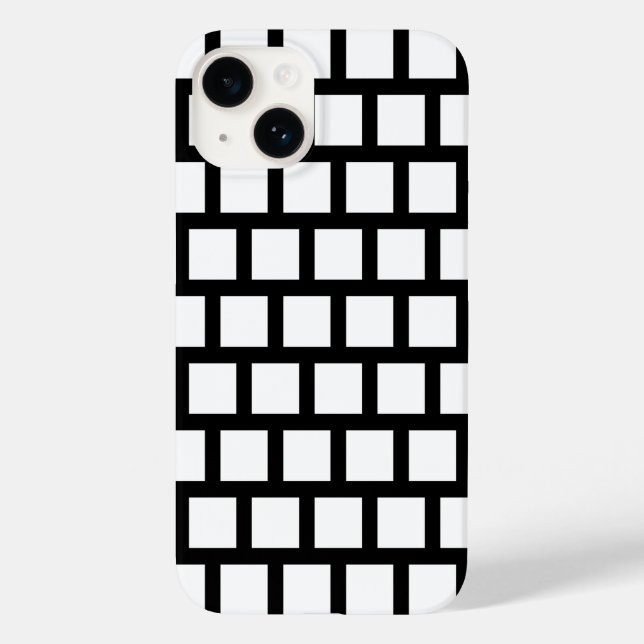 Case-Mate iPhone Motif géométrique moderne Coque noir et blanc (Verso)