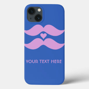 Pour iPhone Moustaches roses coques de couleur personnalisés