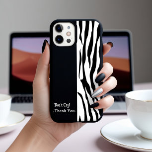 Case-Mate iPhone Ne pleure pas le Coque de motif Zebra