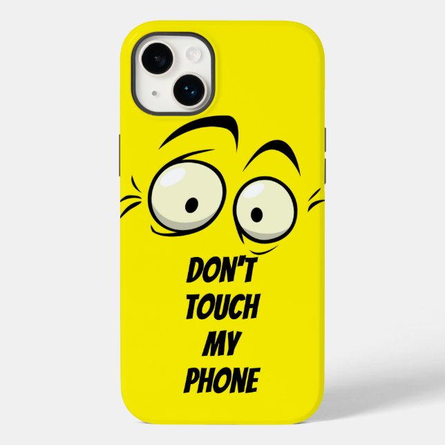 Case-Mate iPhone Ne touchez pas au téléphone coque ipad jaune et pe (Verso)