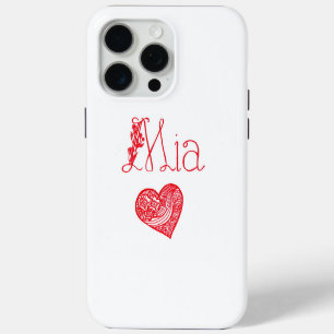 Case-Mate iPhone Nom personnalisé & Cœur – Coque personnalisée iPho