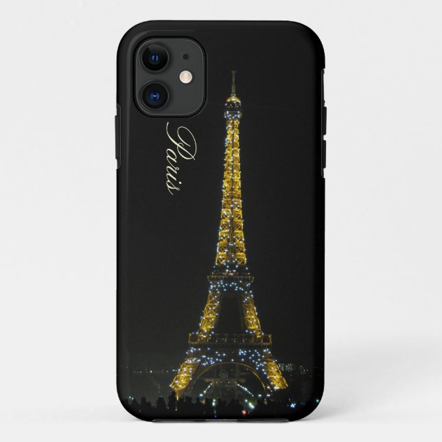 Case-Mate iPhone Paris, Tour Eiffel le Coque de nuit (Dos)