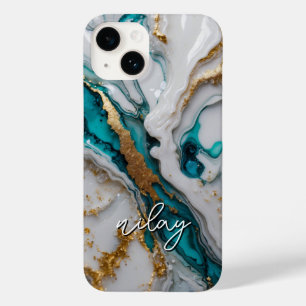 Case-Mate iPhone Parties scintillant de marbre Coque monogramme - c