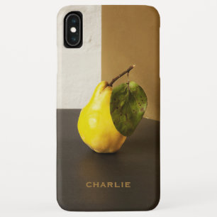 Pear Still Life personnalisé monogramme coques