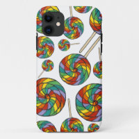 Rainbow Swirl Lollipop Lollipops Candy Pride Coque
