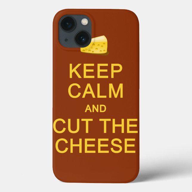 Case-Mate iPhone Restez Calme & Couper Le Fromage coques personnali (Verso)