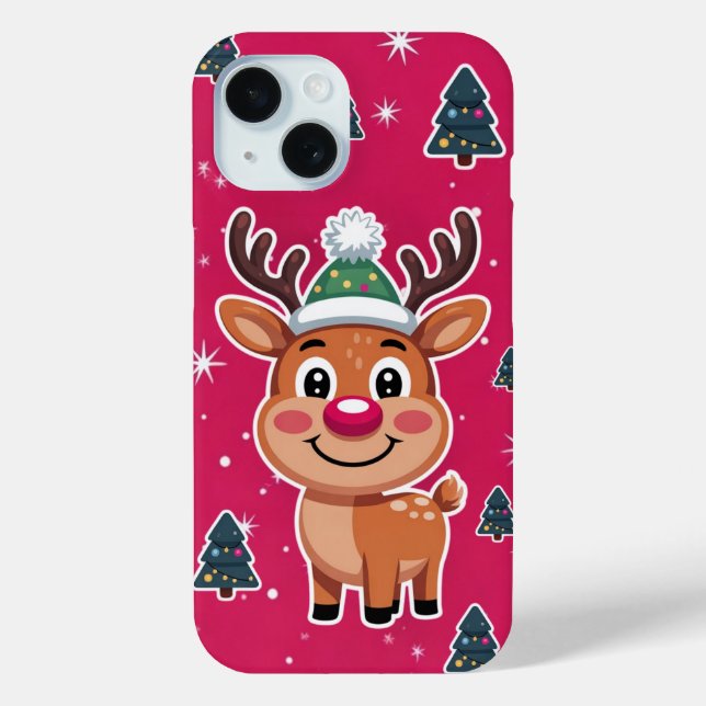 Case-Mate iPhone Rudolph L'iPhone Red Nose Reindeer / coque ipad (Verso)