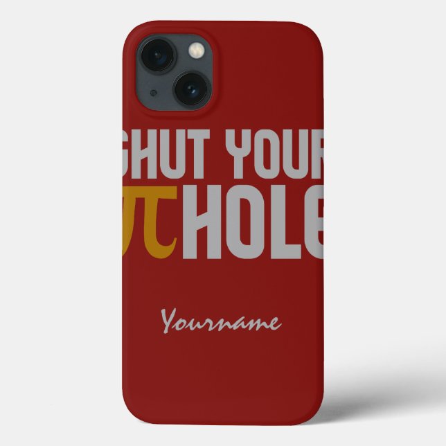 Case-Mate iPhone "Trou à tarte (pi)" personnalisé coques monogramme (Verso)