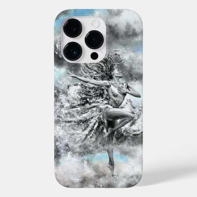 Case-Mate iPhone Une femme dansant dans les nuages Peinture coque i (Verso)