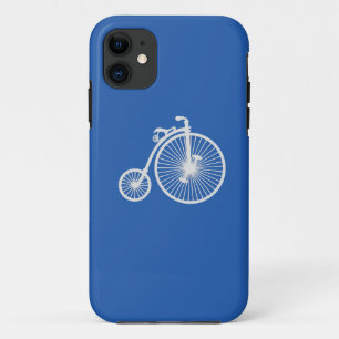 Case-Mate iPhone Vélo blanc vintage sur Coque iPhone5 bleu
