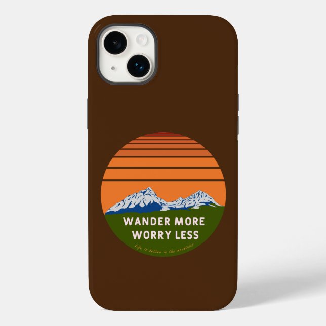 Case-Mate iPhone Voyagez plus Inquiète moins Coque-Mate coque iphon (Verso)