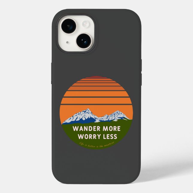 Case-Mate iPhone Voyagez plus Inquiète moins Coque-Mate coque iphon (Verso)