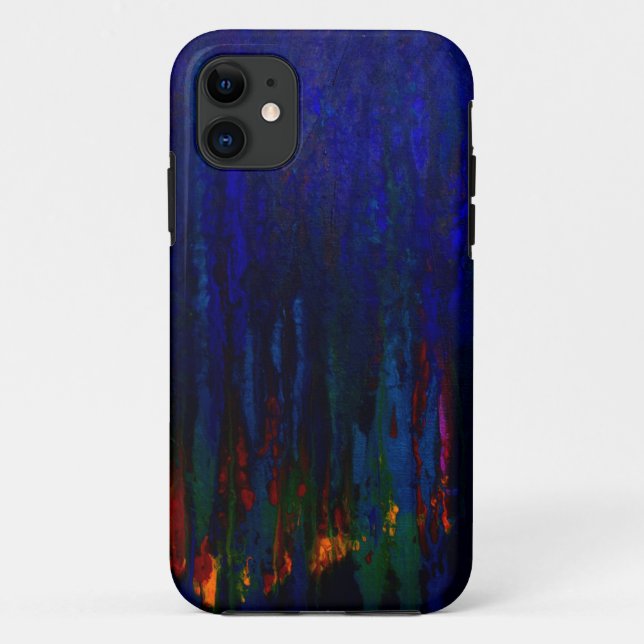 Case-Mate Pour iPhone Coque Blue iPhone5 "Evergreens Abstraits" (Dos)