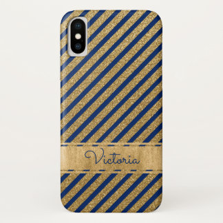 Case-Mate Pour iPhone Coque-Mate -Mate bleu, or Coque
