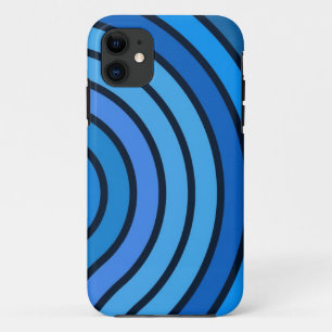 Case-Mate Pour iPhone Courbes noir et bleu coque Abstrait