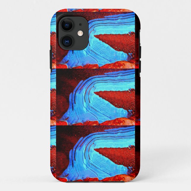 Case-Mate Pour iPhone glace sur roches rouges coque (Dos)