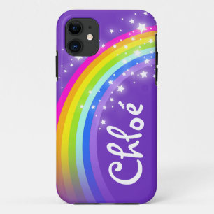 Case-Mate Pour iPhone Nom (5 lettre) arc-en-ciel indigo violet coque iph