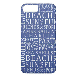 Case-Mate Pour iPhone Nom personnalisé & Couleur Plage Typographie coque