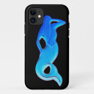 Case-Mate Pour iPhone sirène bleue sur coque noir