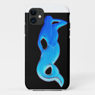 Case-Mate Pour iPhone sirène bleue sur coque noir