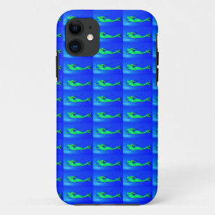 Case-Mate Pour iPhone sirènes vertes sur coque bleu