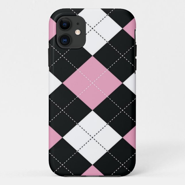 Case-Mate Pour iPhone Téléphone / Coque Tablet PC - Carrés Jacquards - R (Dos)
