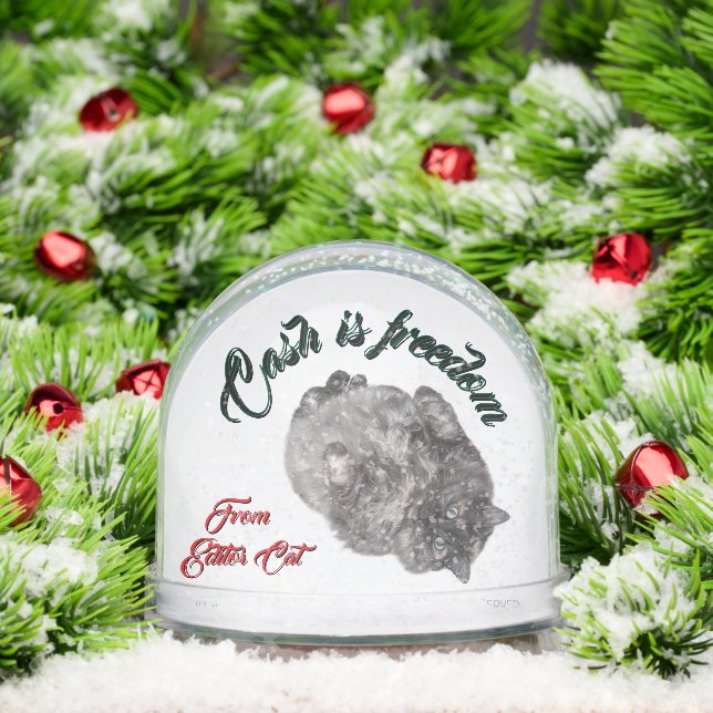 Cash is Freedom by RoseWrites Snow Globe (Noël)